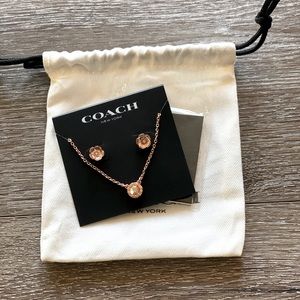 Coach Rose Gold Jewelry Set